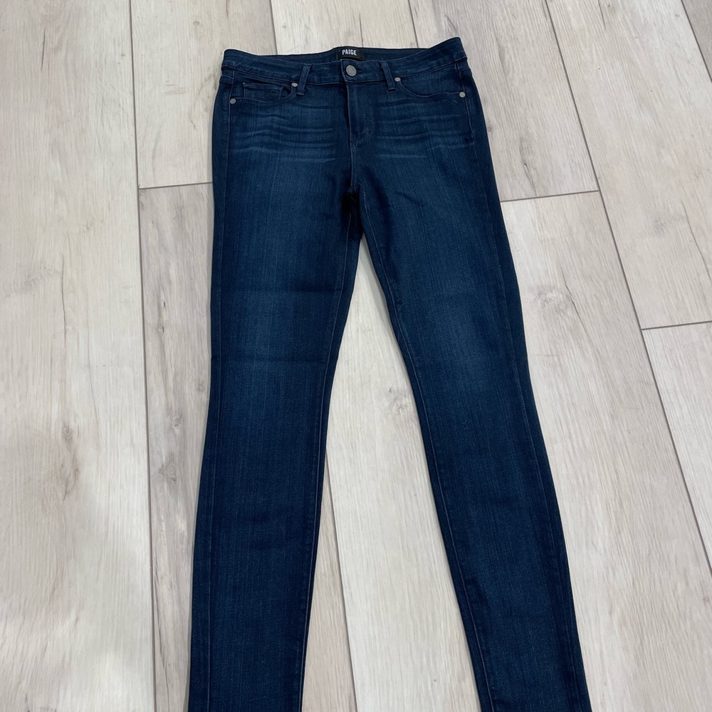PAIGE Blue Skinny Jeans Sleek Fit